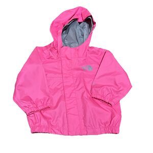 The North Face Baby Girl Rain Jacket Size 3-6 Months Pink Dryvent Windbreaker
